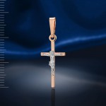 Kreuzanhaenger aus russischem Gold