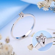 Gianni Lazzaro. Weissgoldring mit Diamanten