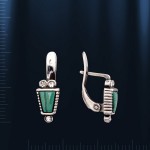 Ohrringer mit Malaxit Bijouterie 