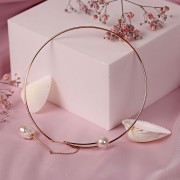 Gianni Lazzaro. Vergoldete Silbercreolenkette "Futurism"