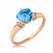 Ring mit Topas. Rotgold