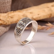 Silberring "Lord". Markasit