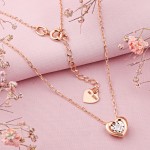 Колье с бриллиантом золото 585