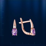 Russisches Goldschmuck Amethyst