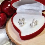 Серьги из серебра 925 Фианиты