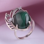 Ring mit Malahit Silber 