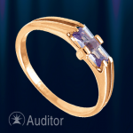 Ring aus Rotgold 585 mit Amethyst