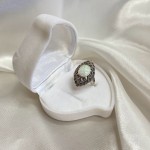 Silberring mit Opal & Markasit