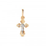 Крест нательный с распятием золото 585