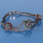 Armband mit Smaragde & Rubine