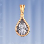 Russische Ikone Silber