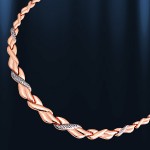 Collier russisches Gold. Bicolor