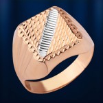 Русская печатка золотая 