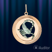 Знак Зодиака из Золота Скорпион