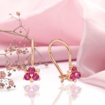 Детские серьги золото 585