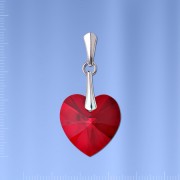 Anhaenger mit Swarovski Kristallen. Silber