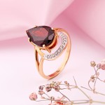 Золотое кольцо 585 Гранат