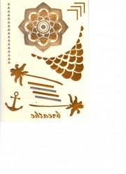 Flash Metallic  Tatto  Blau Lagune