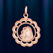 Goldanhaenger "Jungfrau Maria", Gold 585