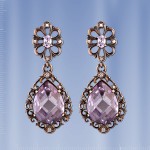 Ohrhaenger mit Amethyst. Silber 925°