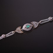 Armband mit Smaragd Silber