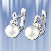 Ohrringe Silber mit Perlen 