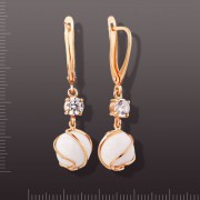 Ohrhaenger aus Silber mit Achat