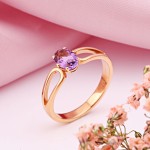 Goldring 585 mit Amethyst