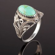 Ring mit Tuerkis Silber 