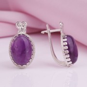 Ohrringe Silber & Amethyst