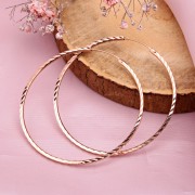 Russisches Gold 585 Gold Kongo Ohrringe 53 mm