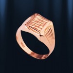 Золотой перстень мужской. Русское золото