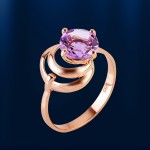  Russisches Goldschmuck Amethyst 