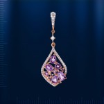  Russisches Goldschmuck mit Amethyst 