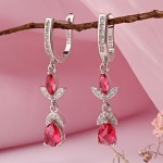 Серебряные серьги с фианитами цена