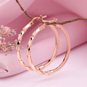 Russisches Gold 585 Gold Kongo Ohrringe 37 mm