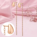 Серьги продёвки из красного золота