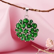 Серебряная подвеска Фианиты