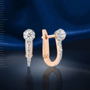  Ohrringe Russgold Fianiten Swarovski®