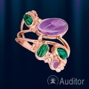  Ring russisches Gold & Amethystt