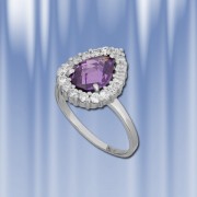 Silberring mit Amethyst 