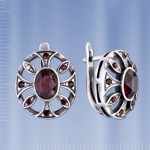 Ohrringer mit Granat Bijouterie 