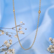 Gianni Lazzaro. Gelbgoldkette mit gelben Saphiren