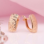 Серьги красное золото 585