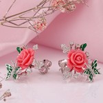 Серьги с кораллом 925