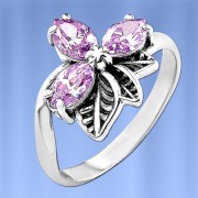 Silberring mit Amethyst 