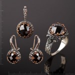 Серебряная Подвеска & Кольцо. Фианиты