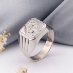 Серебряная печатка Мужское кольцо