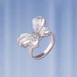 Ring "Butterfly". Silber & Kristall 