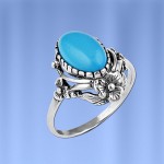 Ring mit Tuerkis Silber 